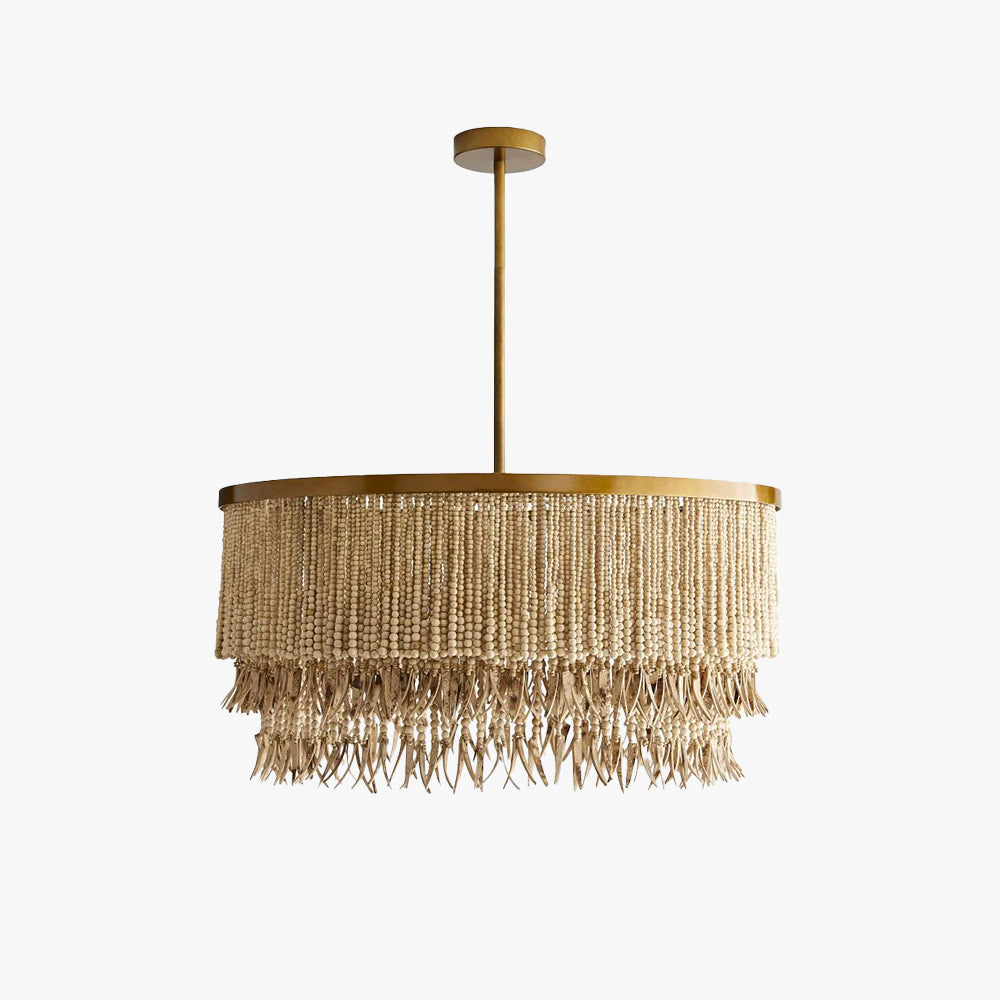 Silva Chandelier  Wood and Coconut beads