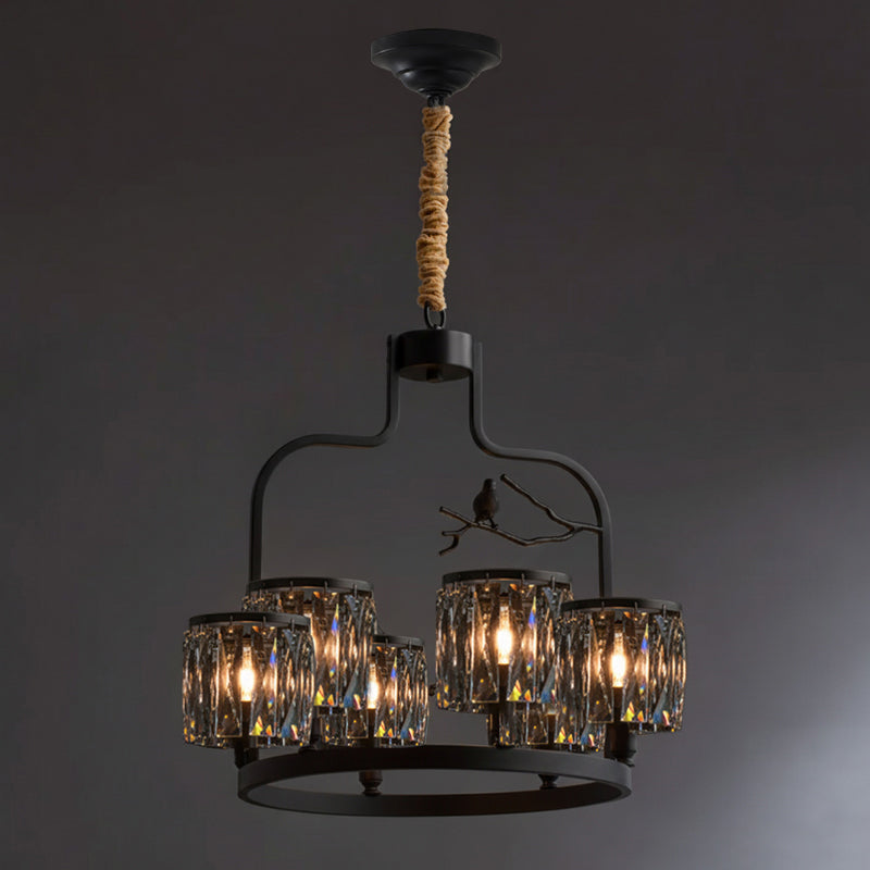 Briarmere Crystal Bird Chandelier