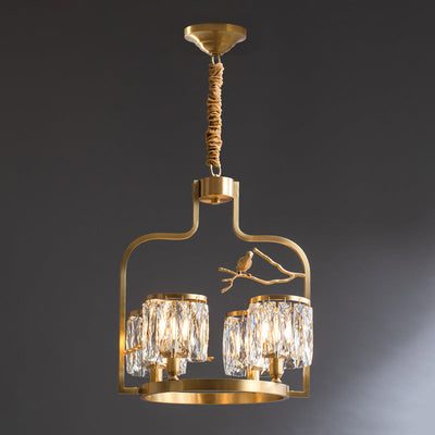 Briarmere Crystal Bird Chandelier