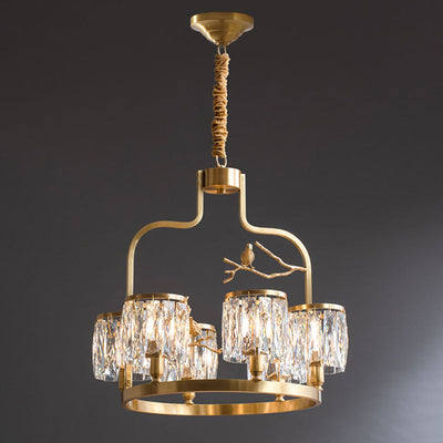 Briarmere Crystal Bird Chandelier