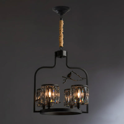 Briarmere Crystal Bird Chandelier