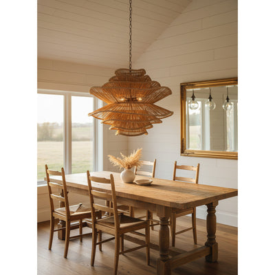 Miraford Rattan Chandelier