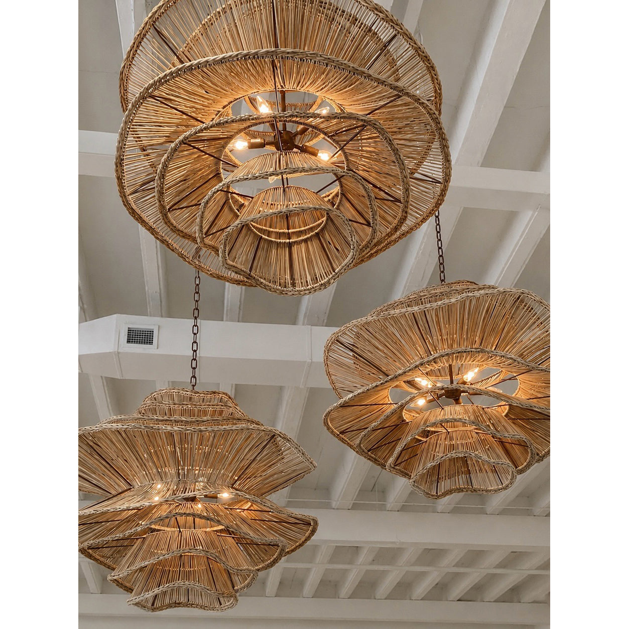 Miraford Rattan Chandelier