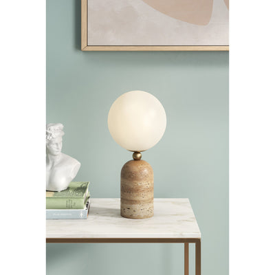 Nuvor Travertine Table Lamp