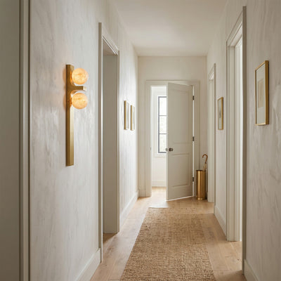 Auralen Alabaster Wall Sconce
