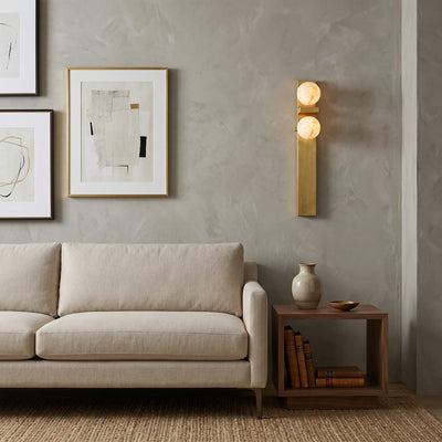 Auralen Alabaster Wall Sconce