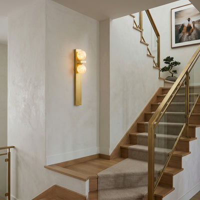 Auralen Alabaster Wall Sconce