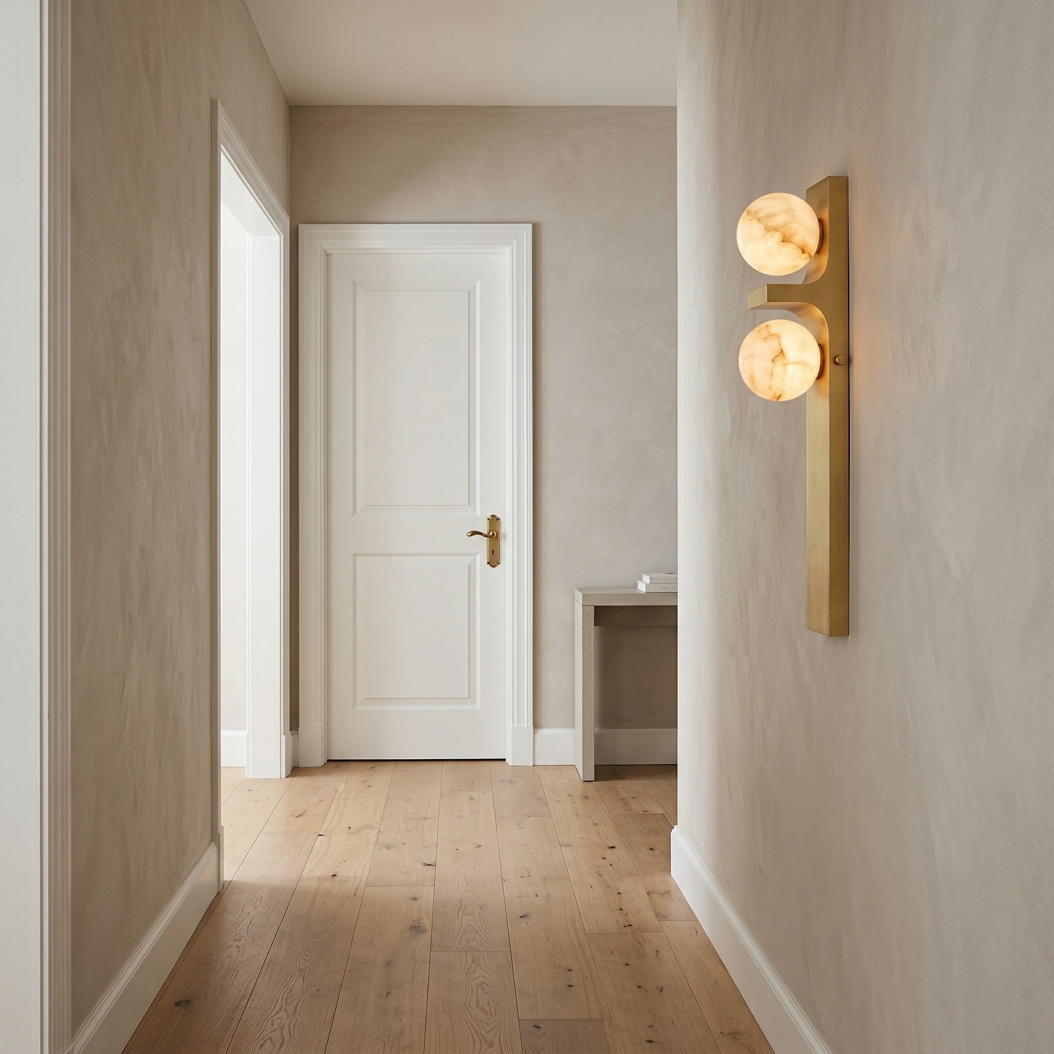 Auralen Alabaster Wall Sconce