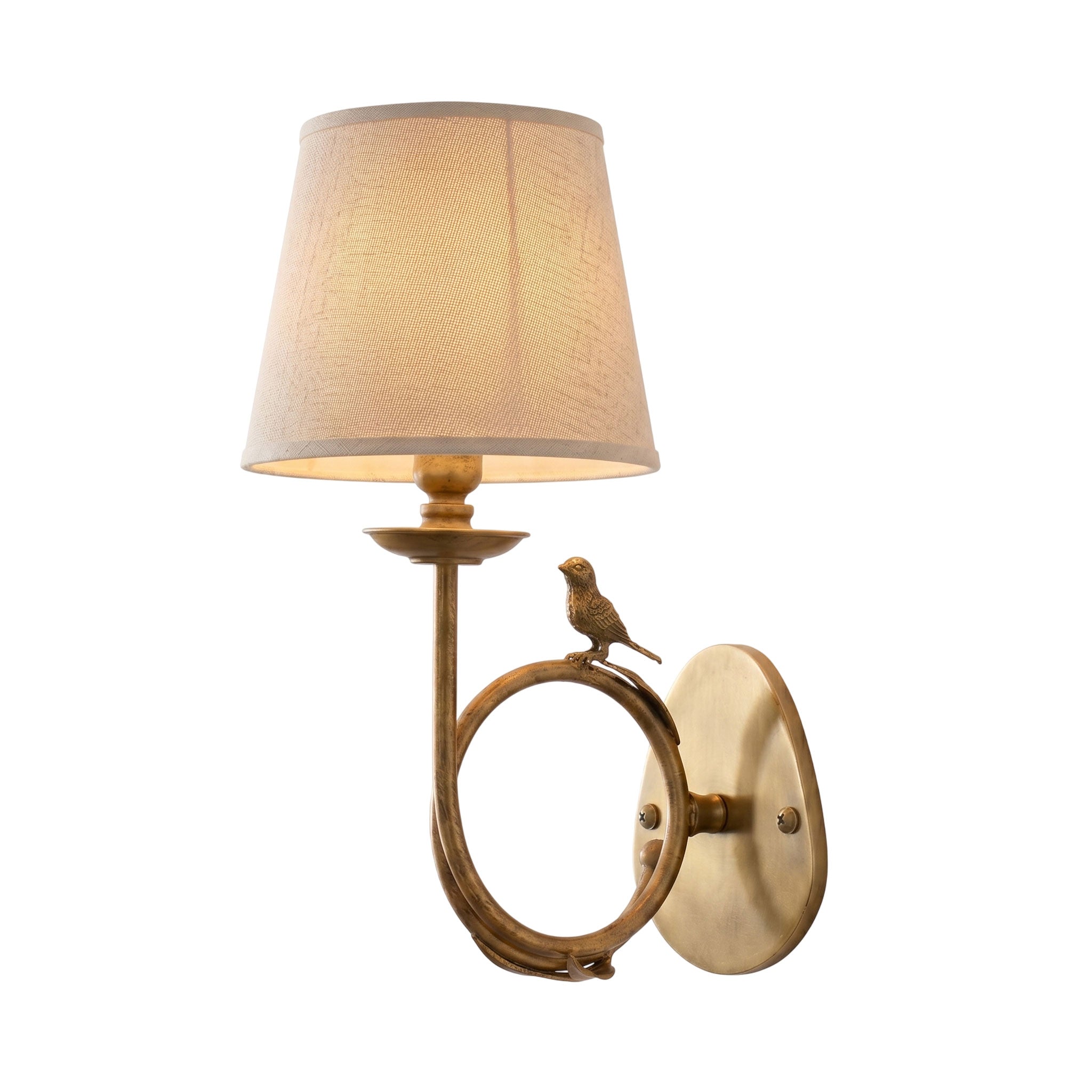 Orvienne Bird Fabric Wall Sconce
