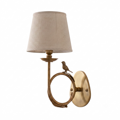 Orvienne Bird Fabric Wall Sconce