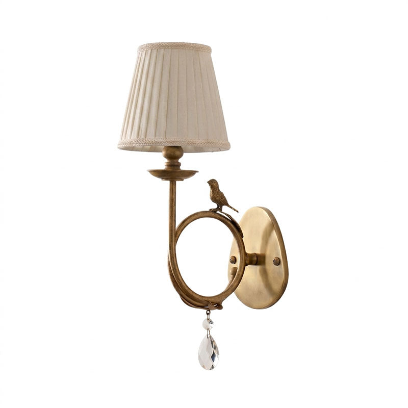 Orvienne Bird Fabric Wall Sconce