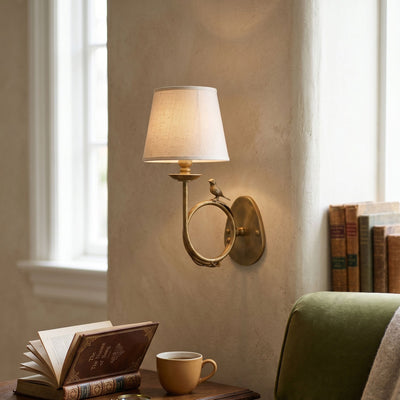 Orvienne Bird Fabric Wall Sconce
