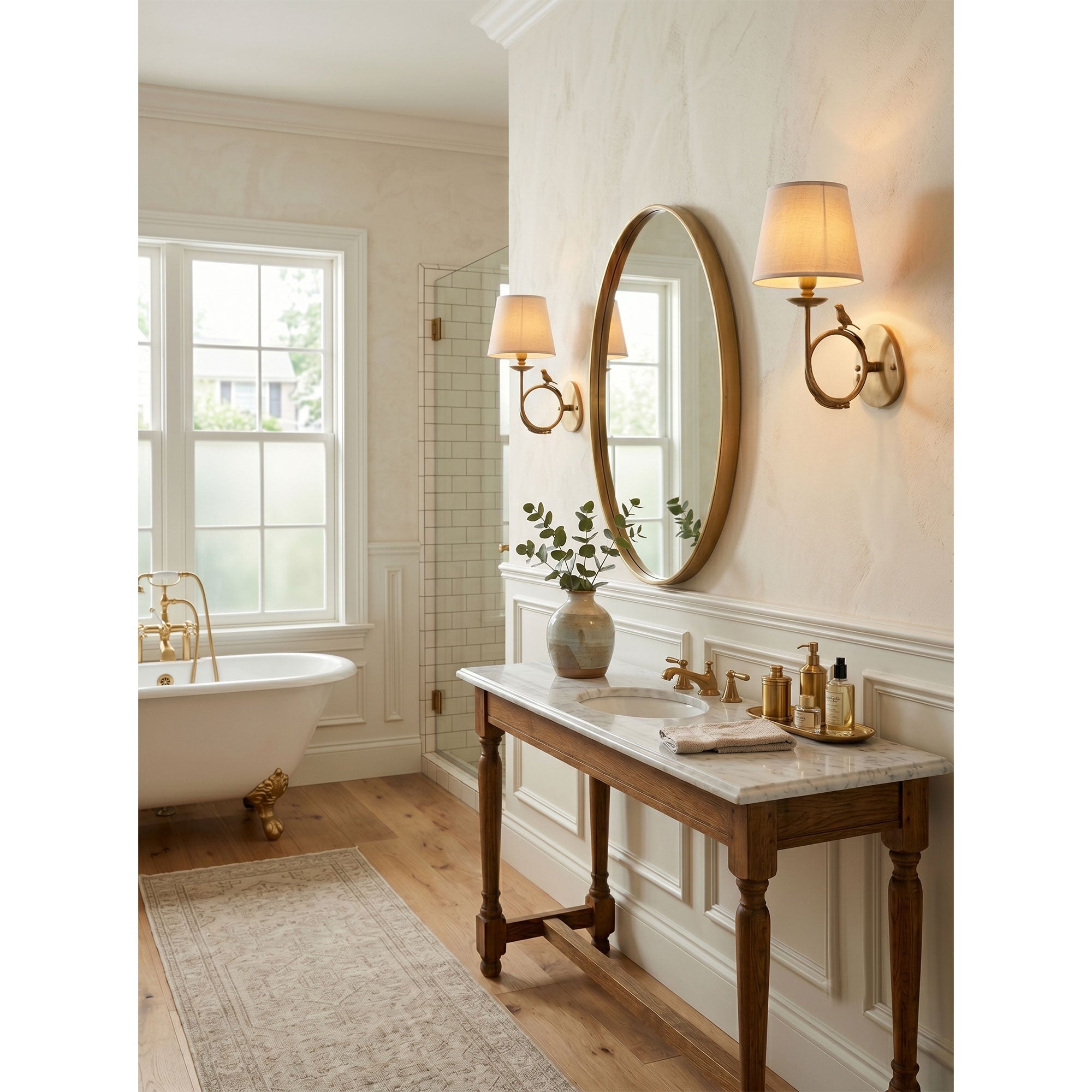Orvienne Bird Fabric Wall Sconce
