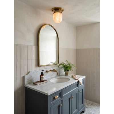Ardenvale Shaped Alabaster Flush Mount Ceiling Light