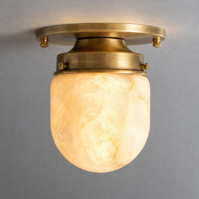 Ardenvale Shaped Alabaster Flush Mount Ceiling Light