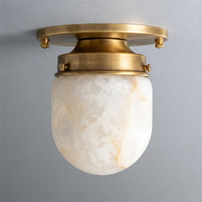 Ardenvale Shaped Alabaster Flush Mount Ceiling Light