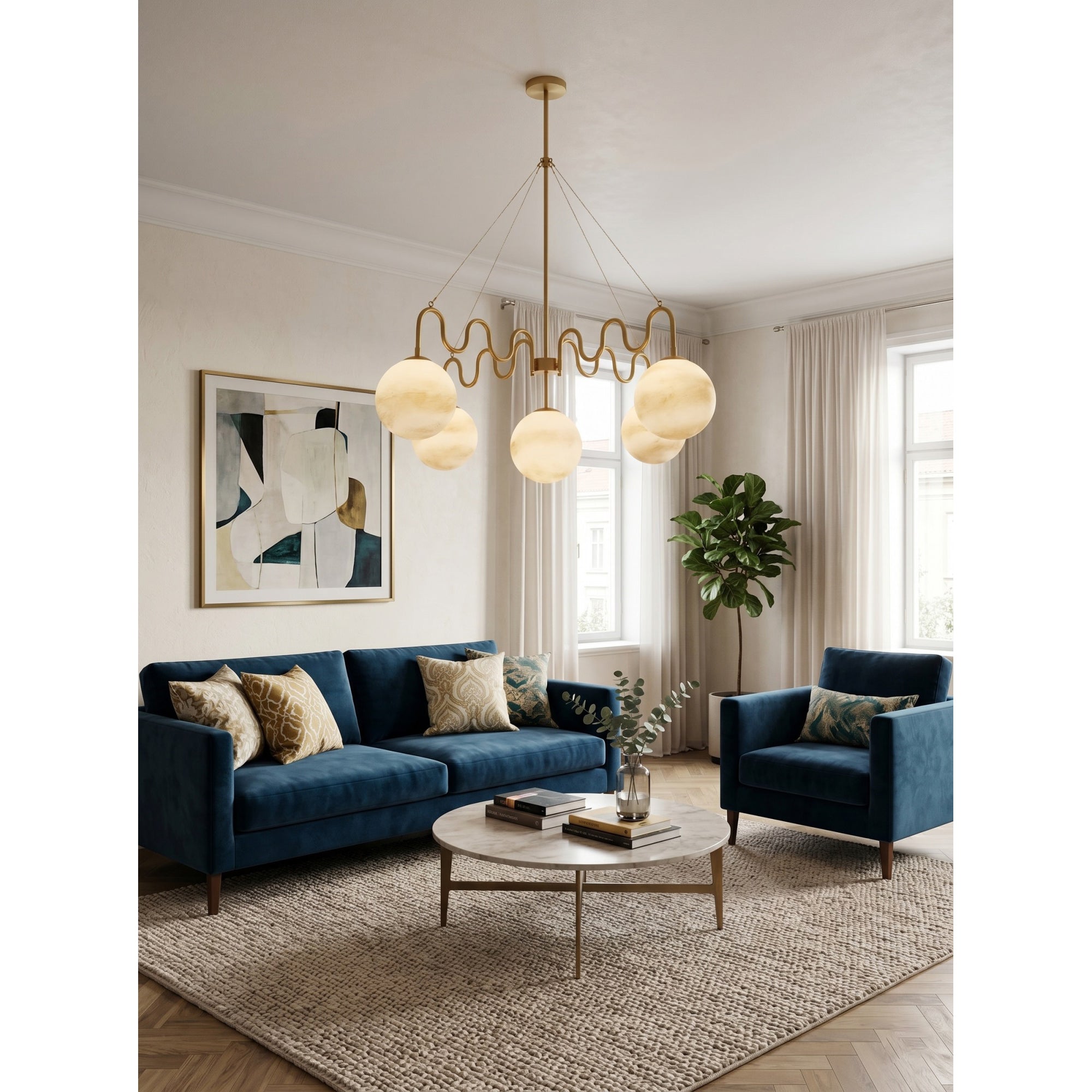 Eirinissa Balanced Glass Chandelier