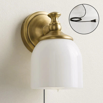 Celiaya Chart Glass Plug-in Wall Sconce