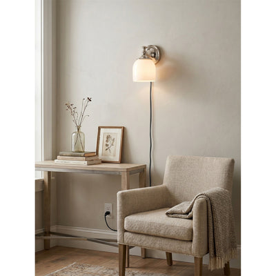 Celiaya Chart Glass Plug-in Wall Sconce