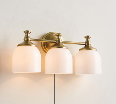 Celiaya Chart Glass Plug-in Wall Sconce