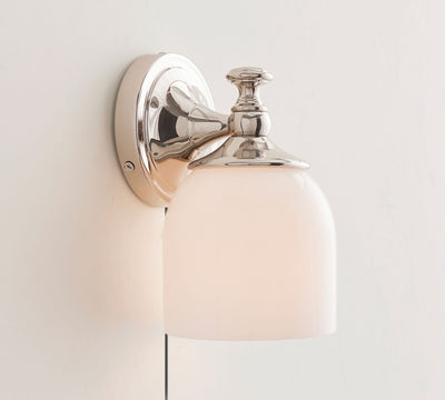 Celiaya Chart Glass Plug-in Wall Sconce
