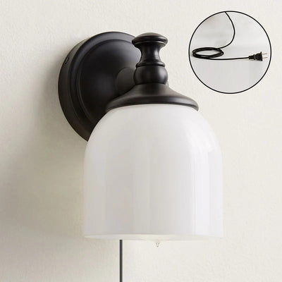 Celiaya Chart Glass Plug-in Wall Sconce