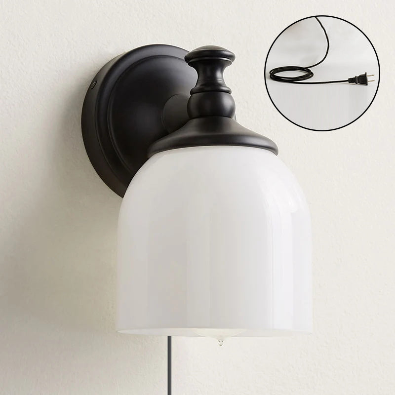 Celiaya Chart Glass Plug-in Wall Sconce