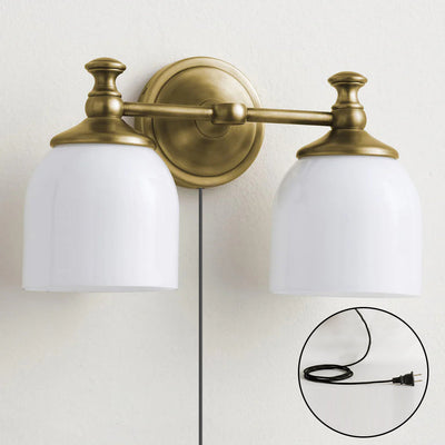 Celiaya Chart Glass Plug-in Wall Sconce