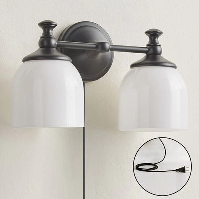 Celiaya Chart Glass Plug-in Wall Sconce