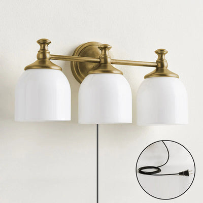 Celiaya Chart Glass Plug-in Wall Sconce