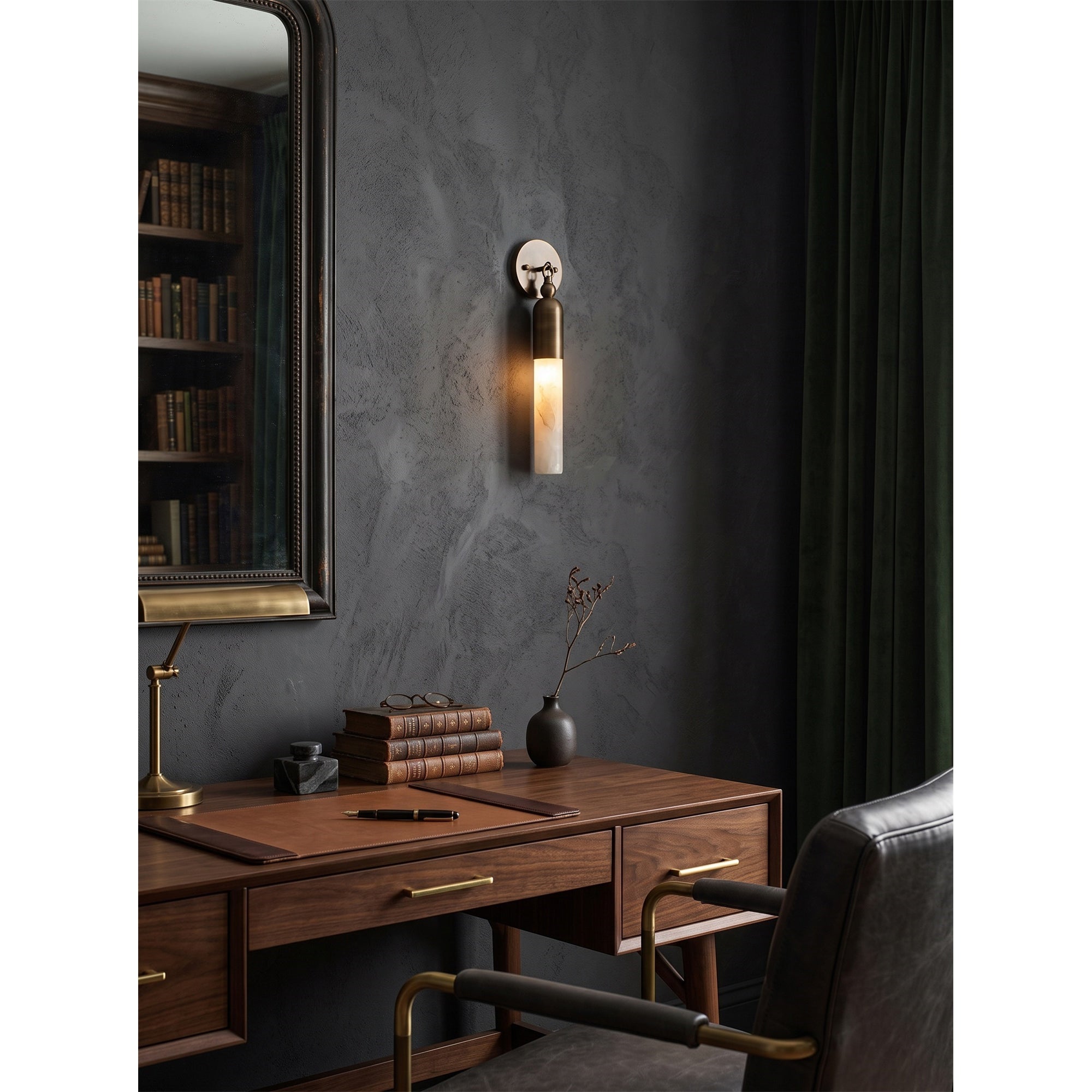 Oakcrest Alabaster Indoor Wall Light