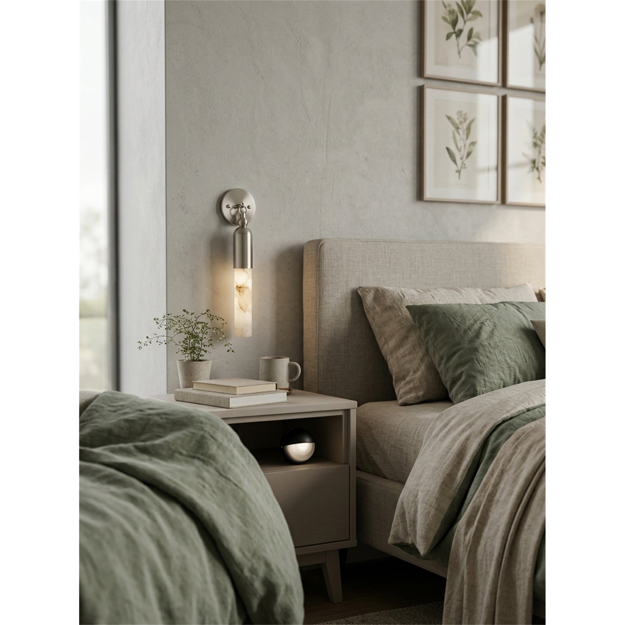Oakcrest Alabaster Indoor Wall Light