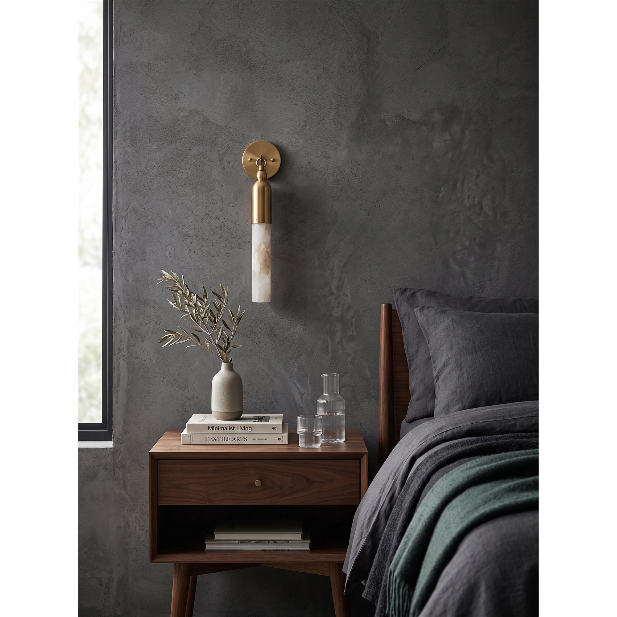 Oakcrest Alabaster Indoor Wall Light