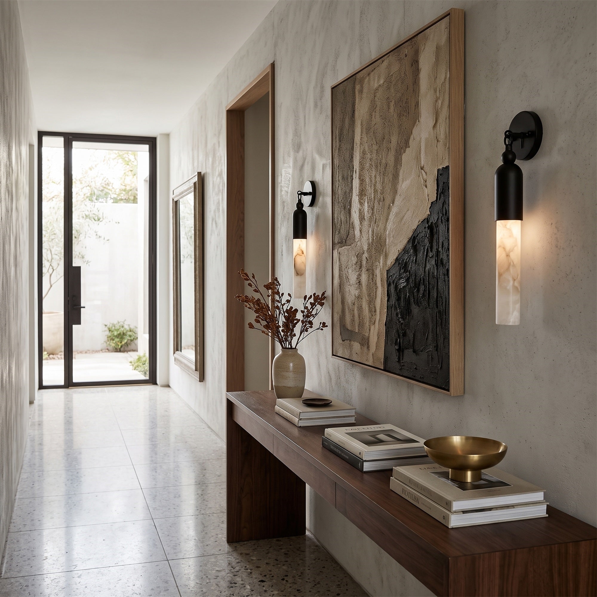 Oakcrest Alabaster Indoor Wall Light