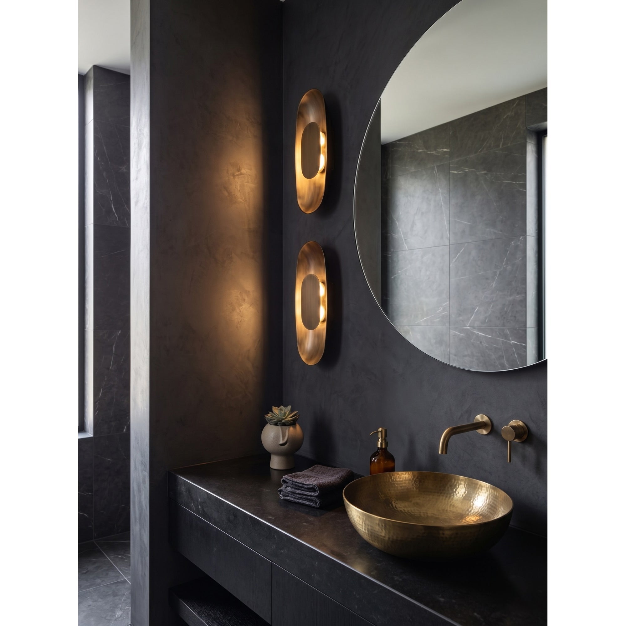 Caldershire Brass Indoor Wall Light