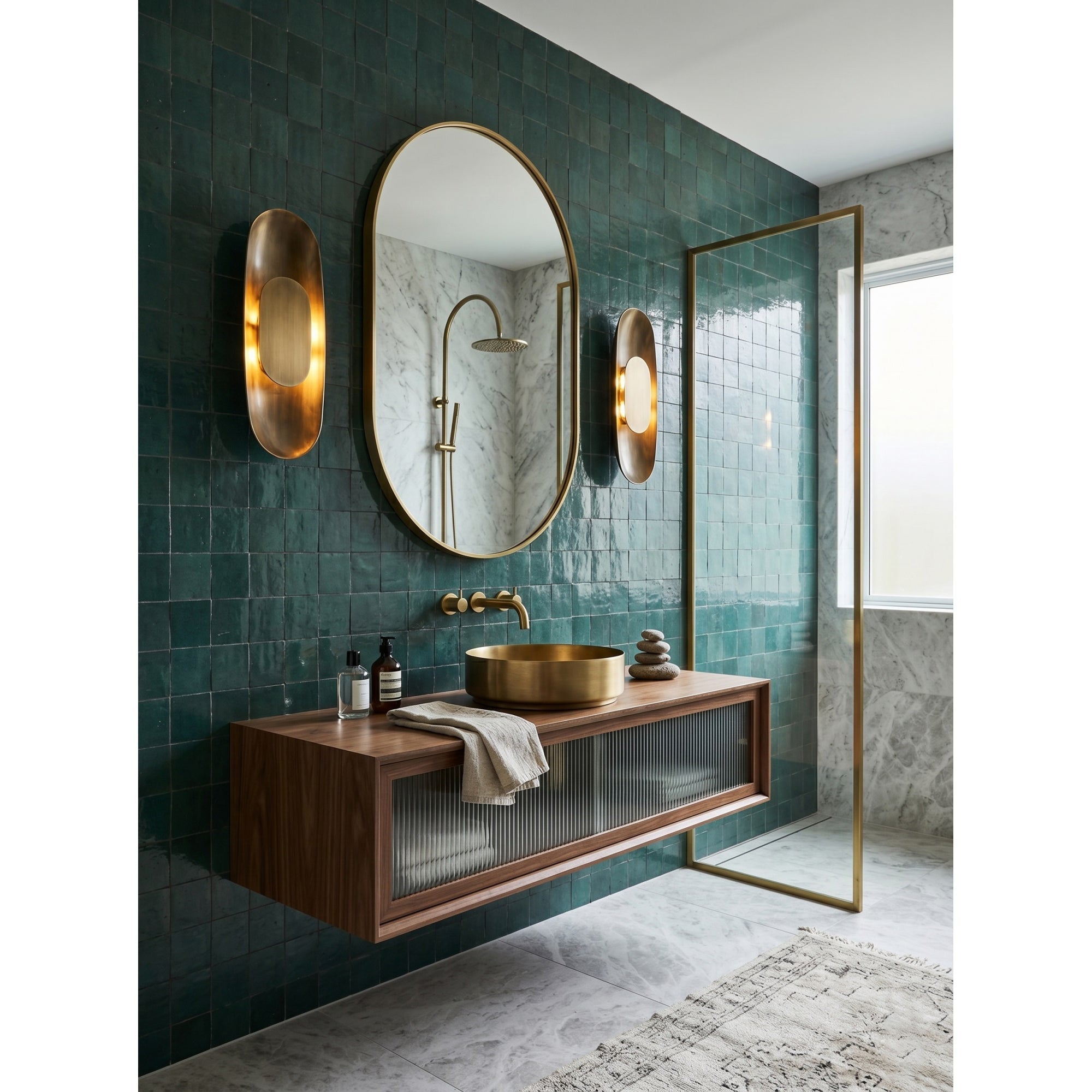 Caldershire Brass Indoor Wall Light
