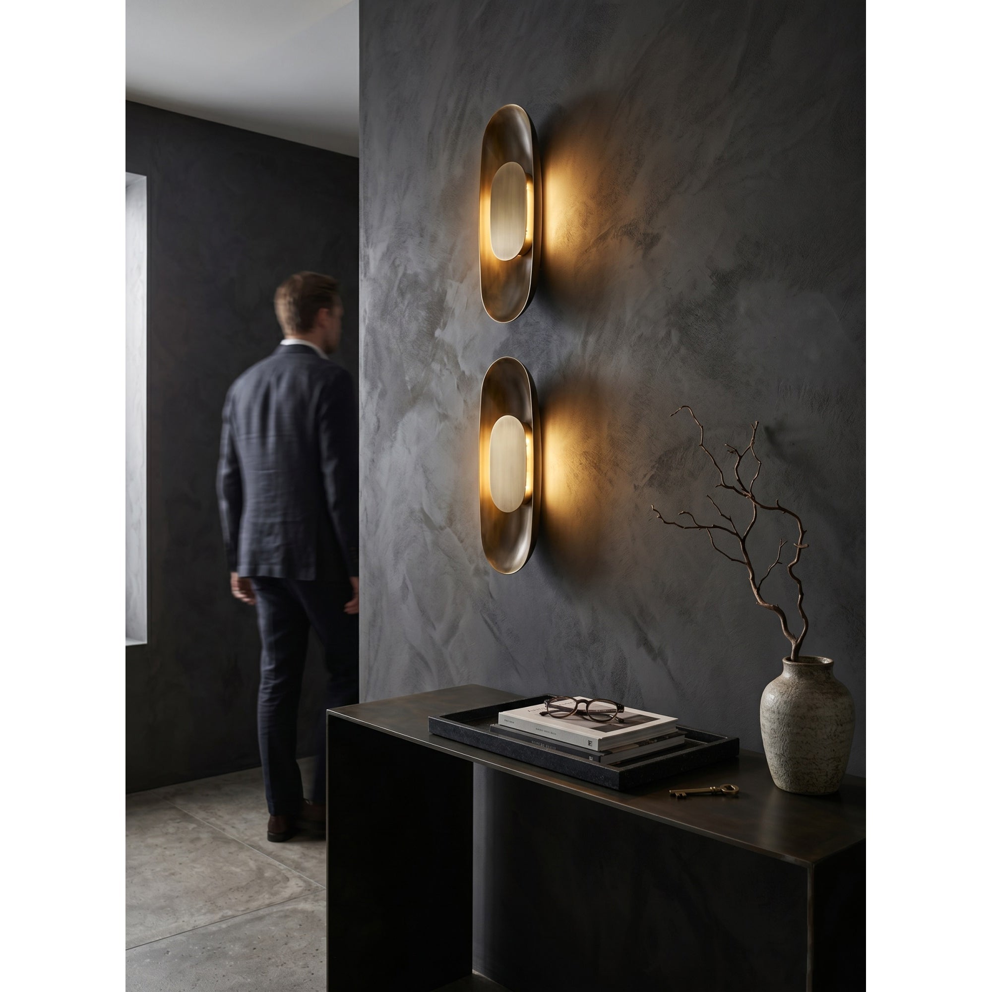 Caldershire Brass Indoor Wall Light