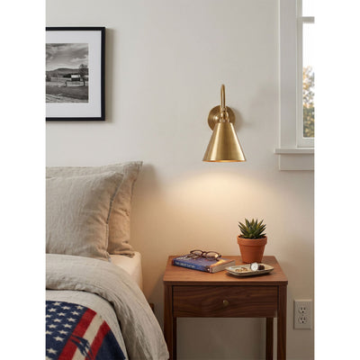 Forna Brass Wall Sconce