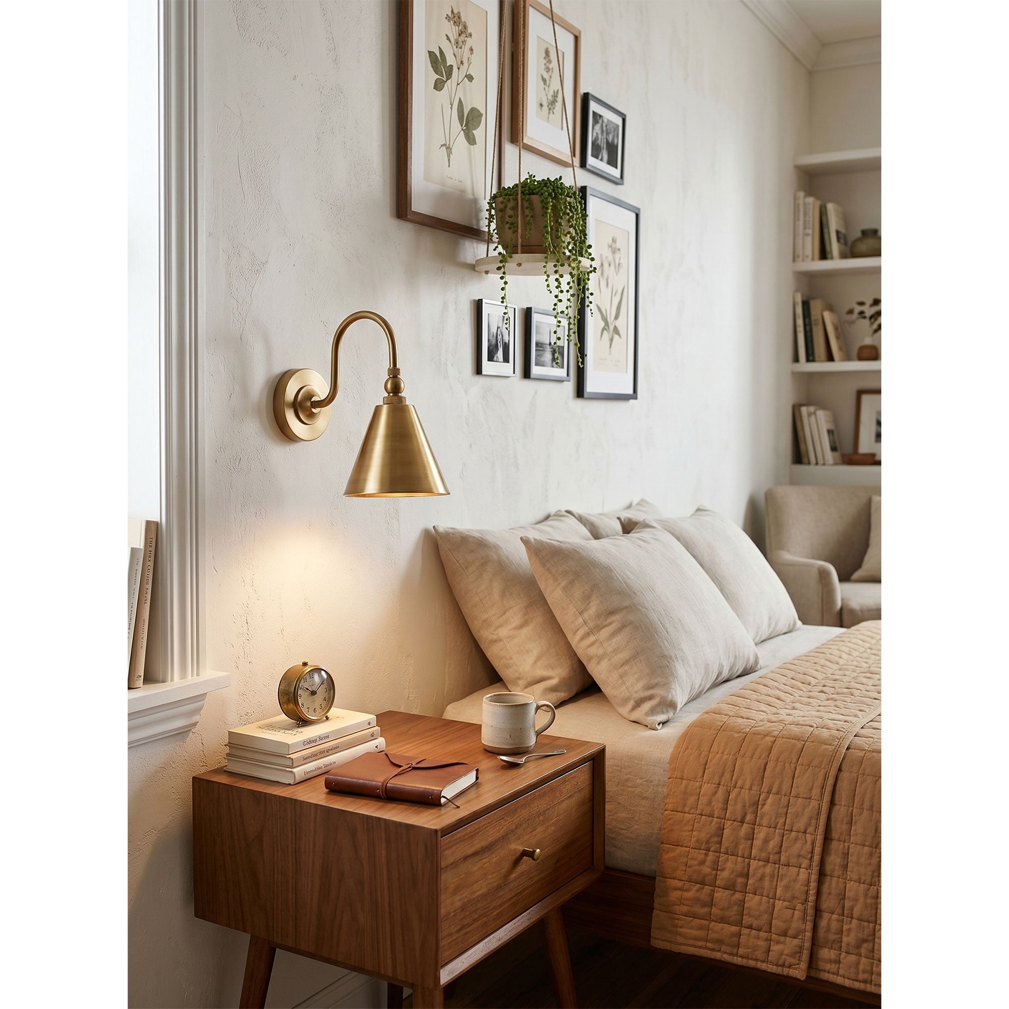 Forna Brass Wall Sconce