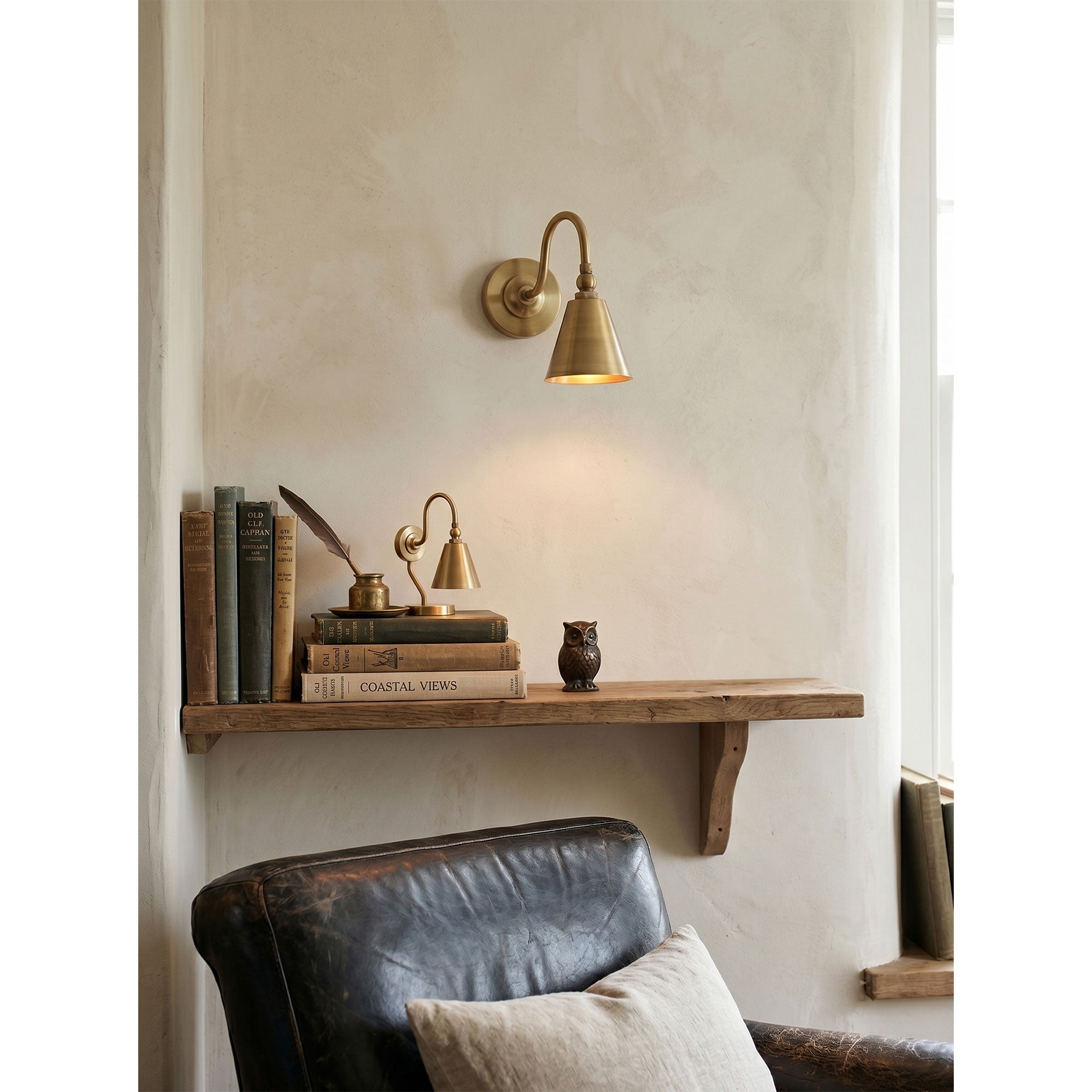 Forna Brass Wall Sconce