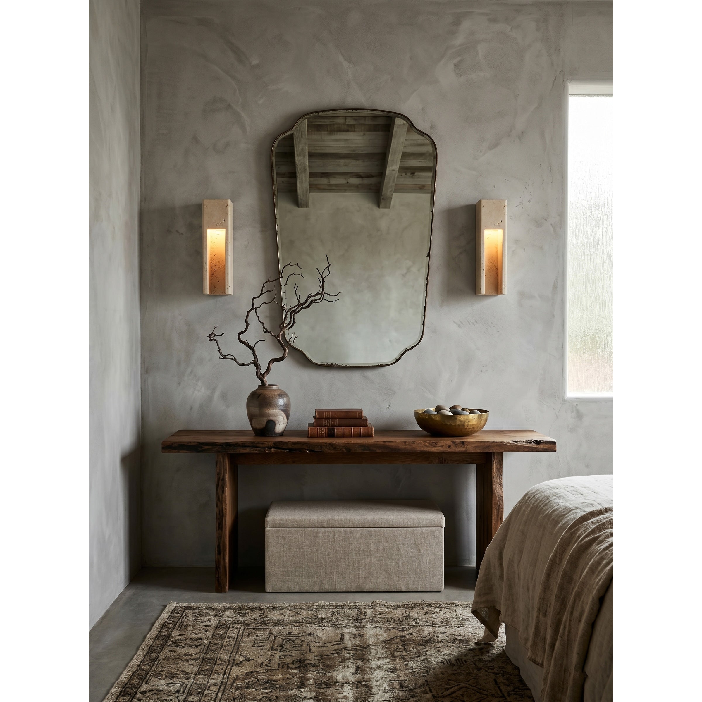 Graziano Travertine Wall Sconce