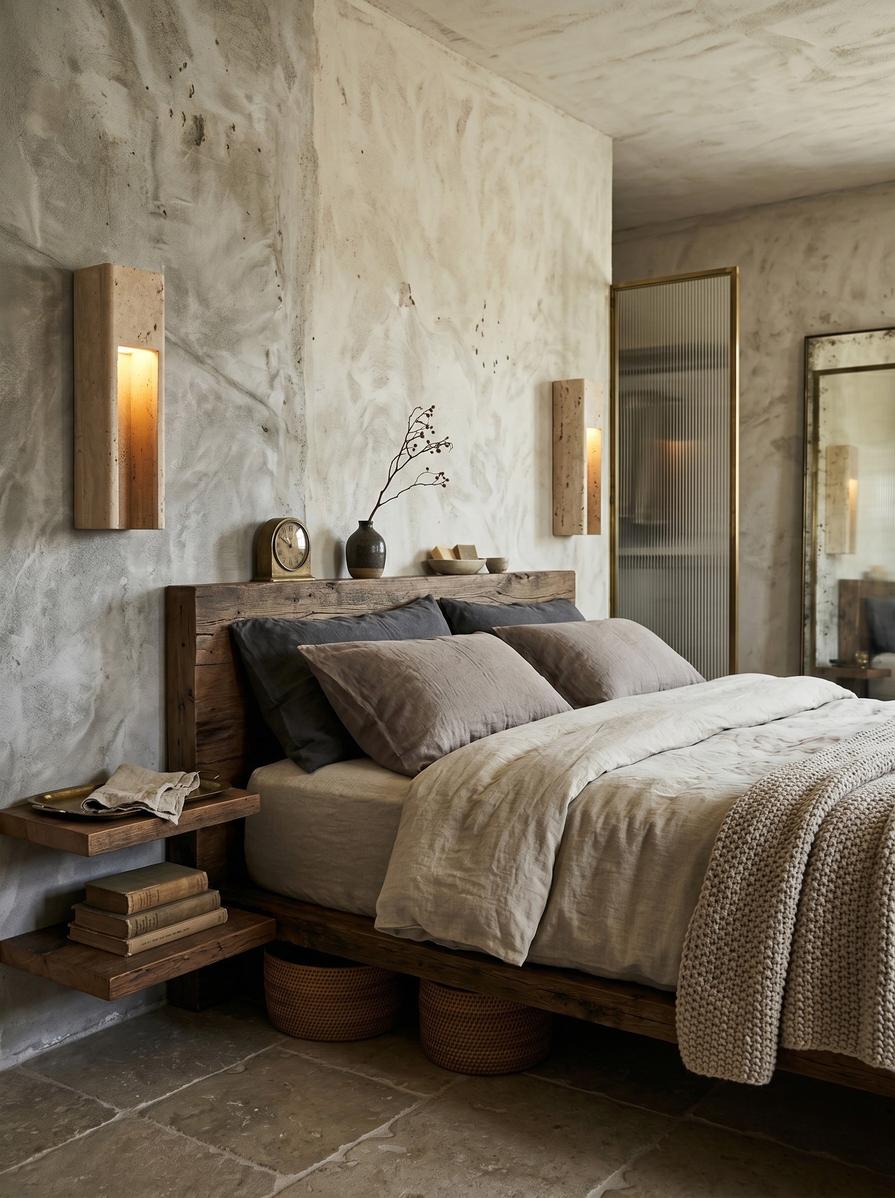 Graziano Travertine Wall Sconce