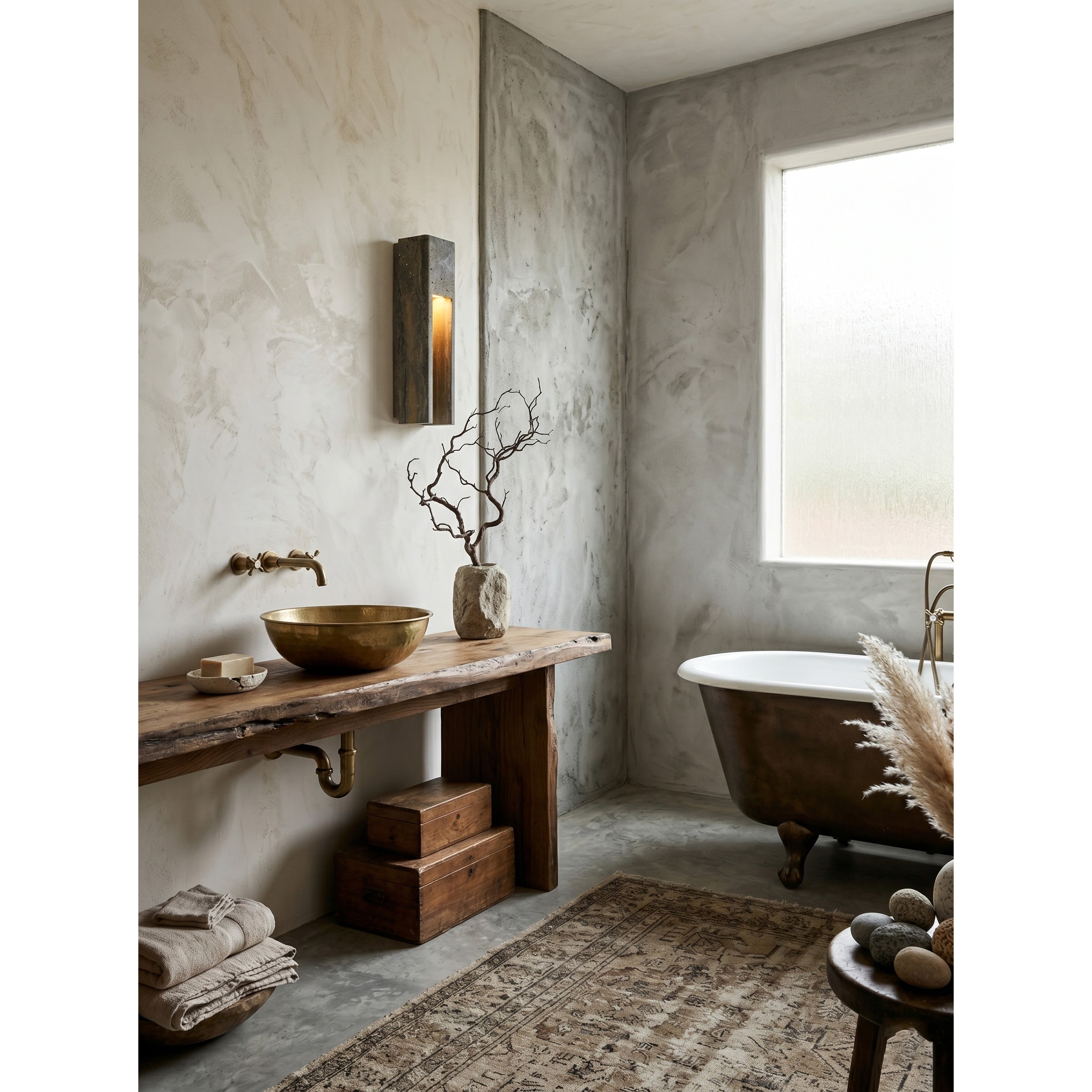 Graziano Travertine Wall Sconce