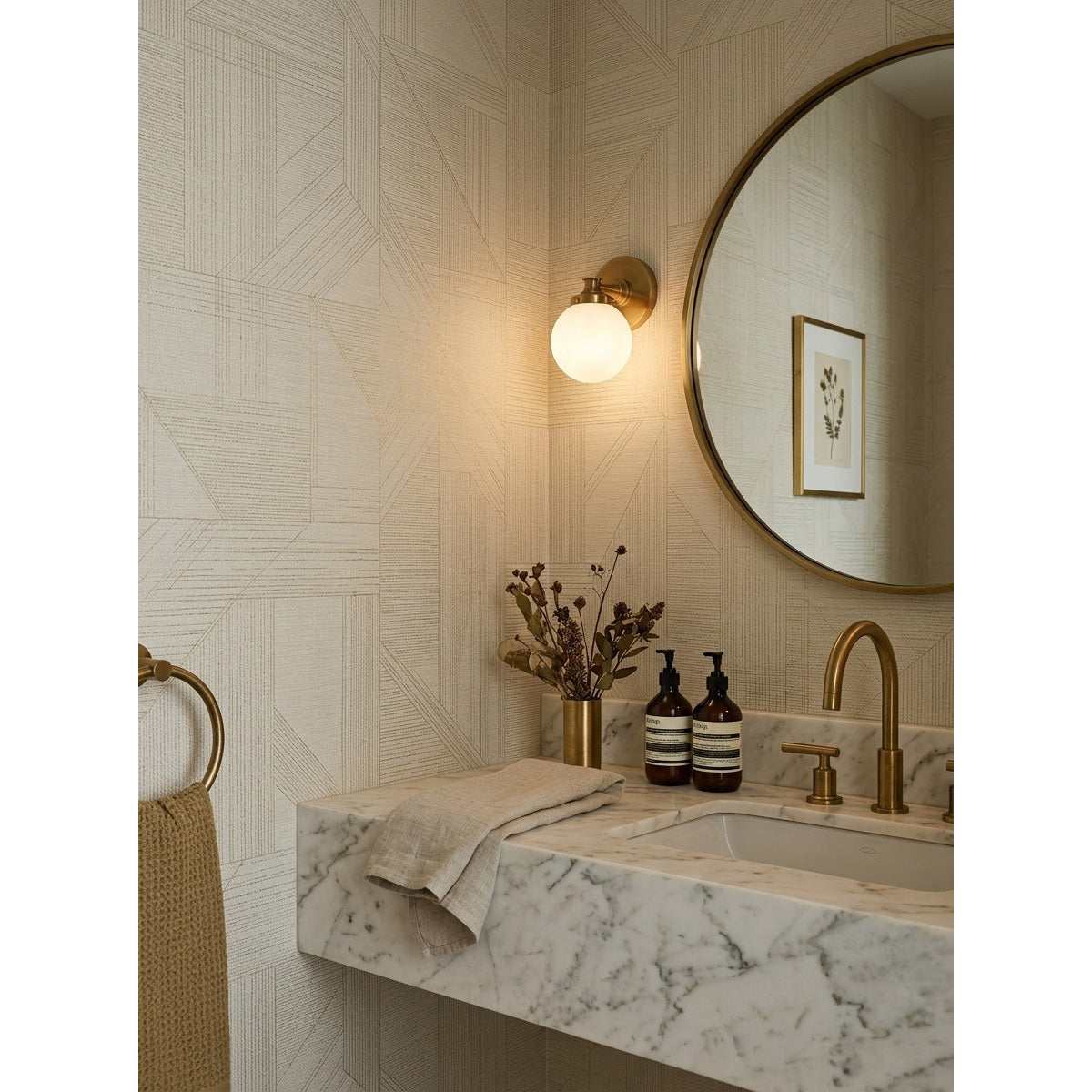 Fioraridge Glass Ball Indoor Wall Light