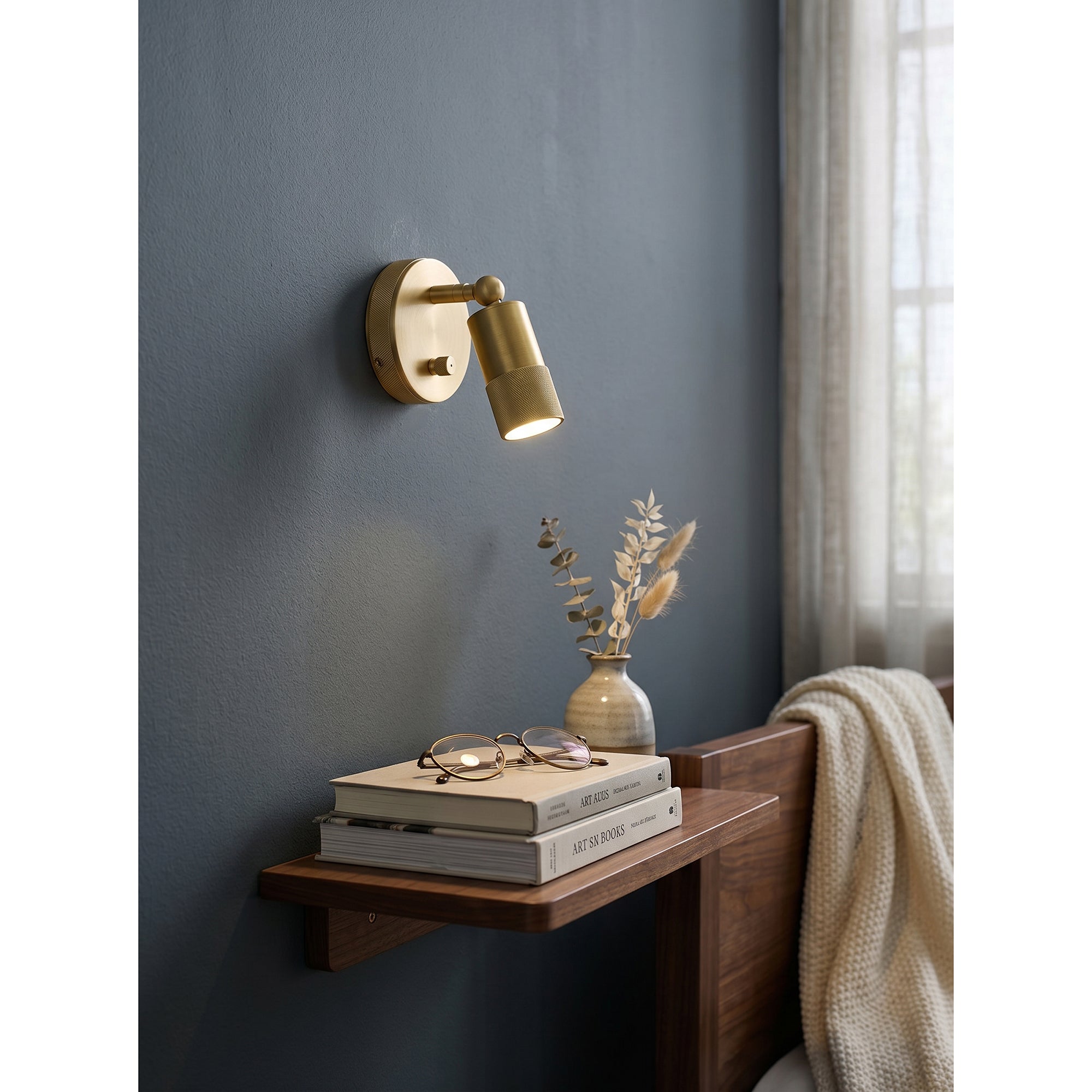 Ardencourt Brass Spotlight Indoor Wall Light