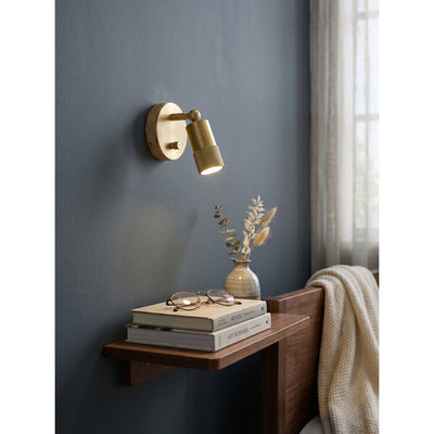 Ardencourt Brass Spotlight Indoor Wall Light