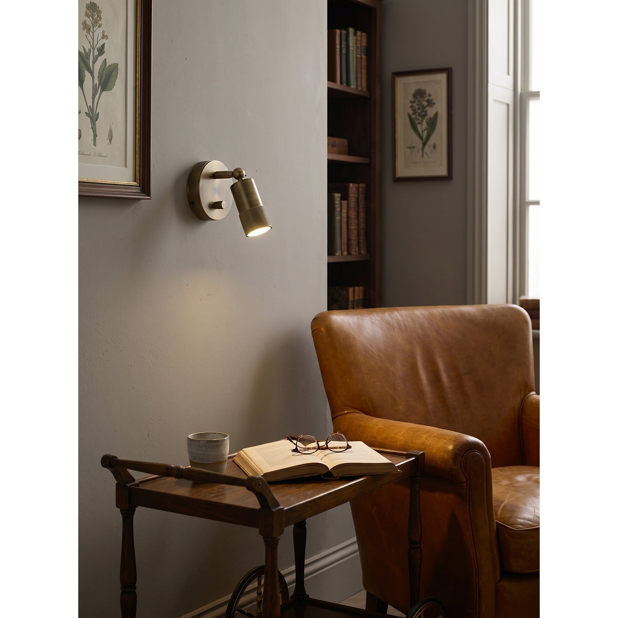 Ardencourt Brass Spotlight Indoor Wall Light