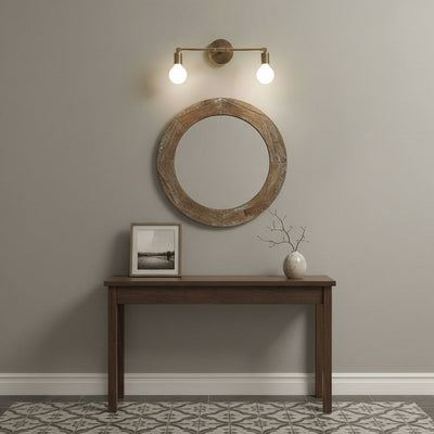 Karma Elvior Brass Double Wall Sconce