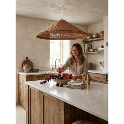 Kasbah Rattan Conical Pendant Lamp