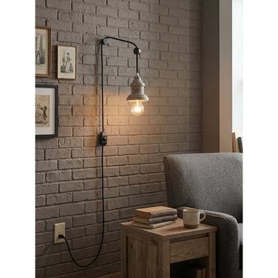 Silvares Wood Swag Lights